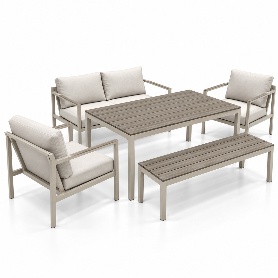 Zante LD and Bench - Cream