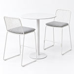Load image into Gallery viewer, Kenty Cila 3pc Bar Setting - White