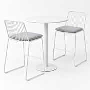 Kenty Cila 3pc Bar Setting - White