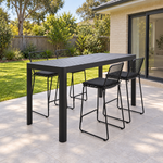 Load image into Gallery viewer, Remix Cila 5pc Dining Setting - Black