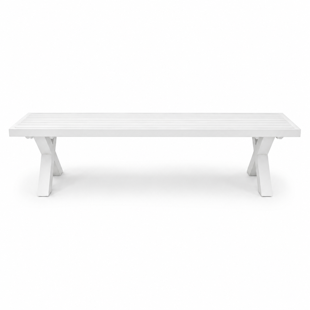 Ravenne 220cm Bench - White