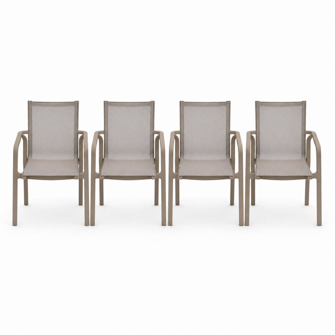 Alexi Dining Chair Set of 4 - Taupe
