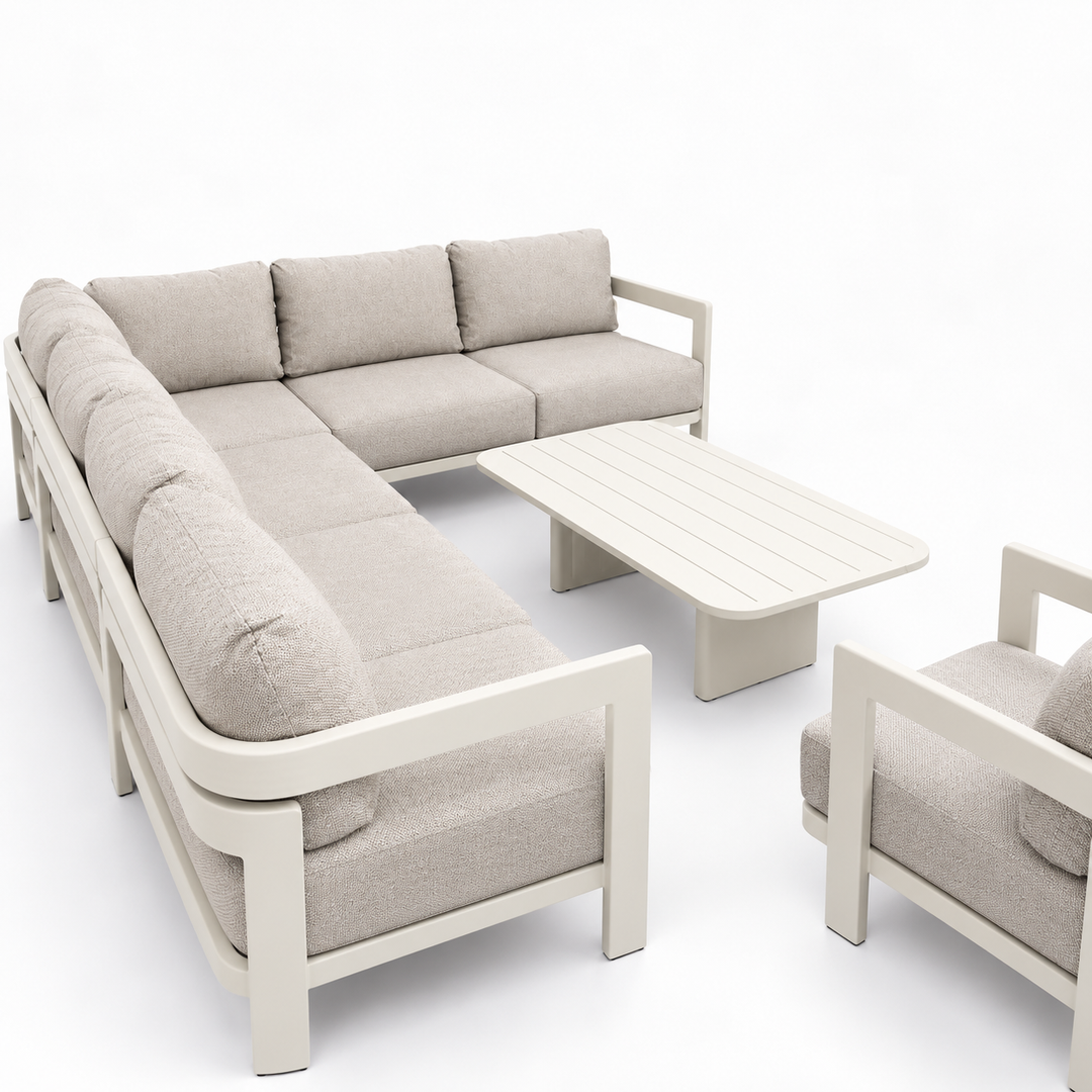 Liberty Corner Lounge Setting with Armchair - Cream