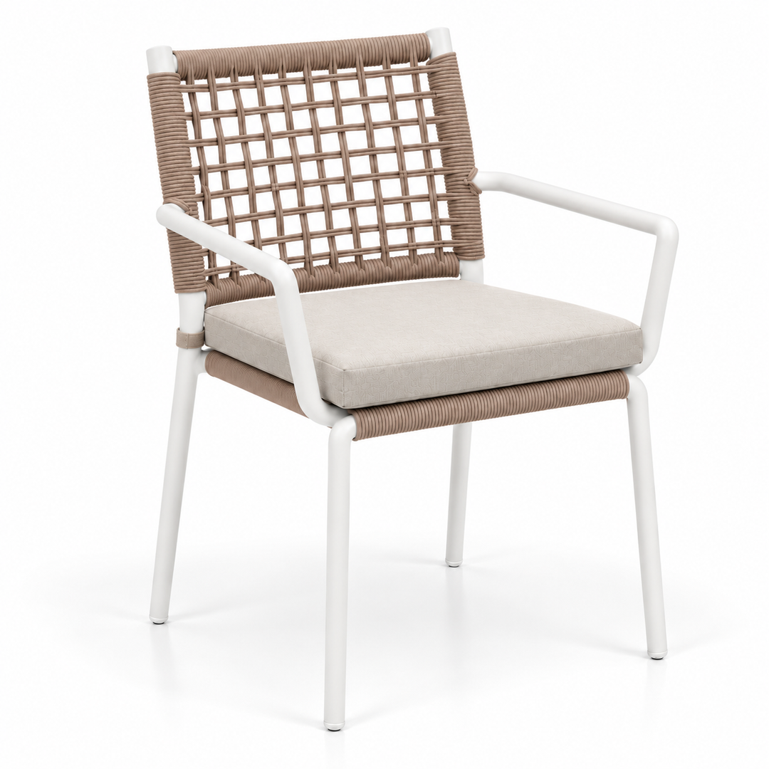 Millie White Rope Dining Chair LY-AC-211B White
