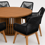 Load image into Gallery viewer, Cairns Albenga 7pc Dining Setting - Black