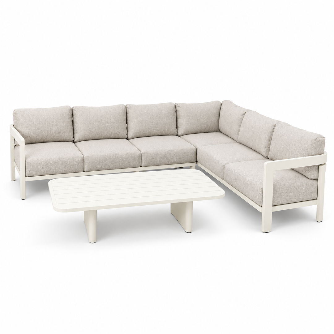 Liberty Corner Lounge Setting with Armchair - Cream