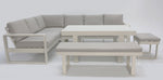 Load image into Gallery viewer, Sallsey Corner Lounge Setting - Cream
