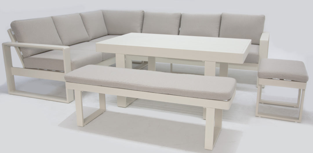 Sallsey Corner Lounge Setting - Cream