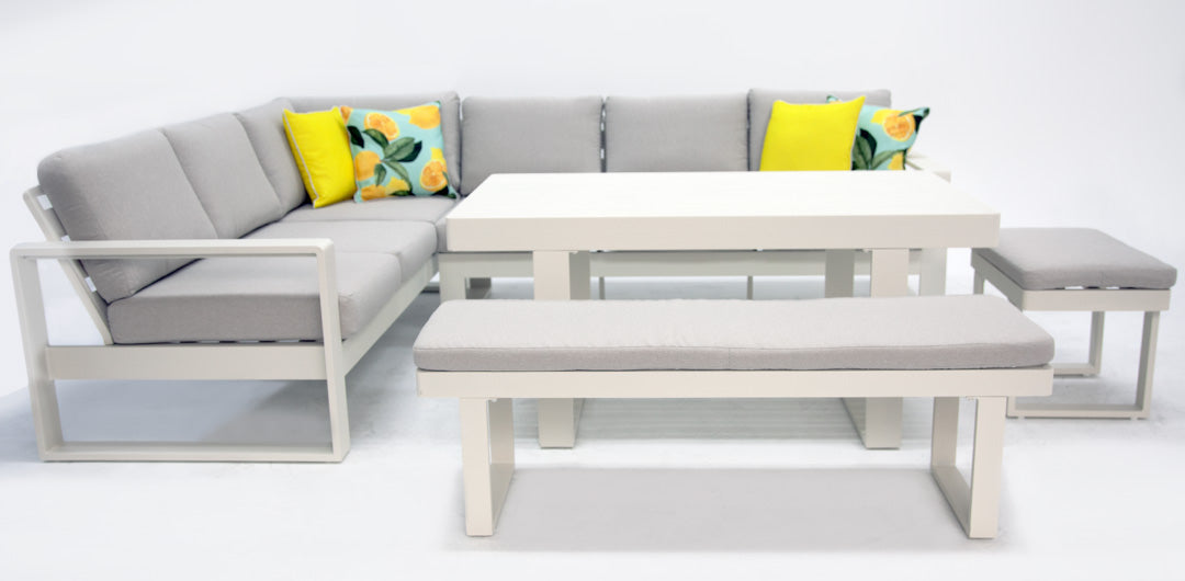 Sallsey Corner Lounge Setting - Cream