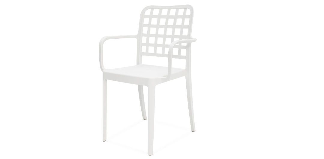 Ravenne Frankie 9pc Armchair Dining Set - White
