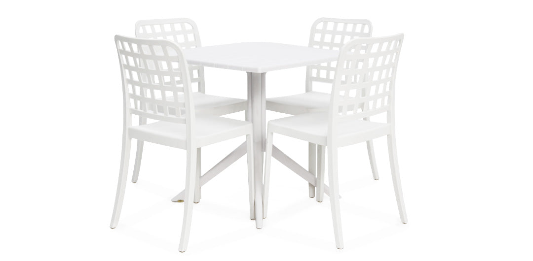 Frankie 5pc Dining Setting - White