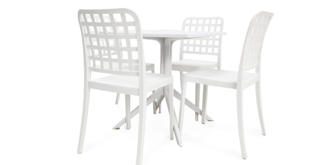 Frankie 5pc Dining Setting - White