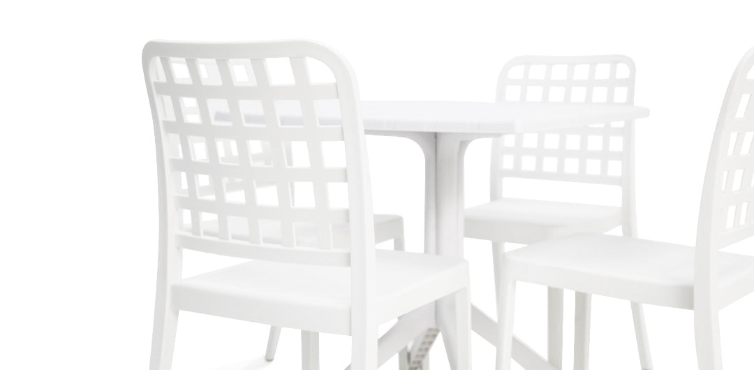 Frankie 5pc Dining Setting - White