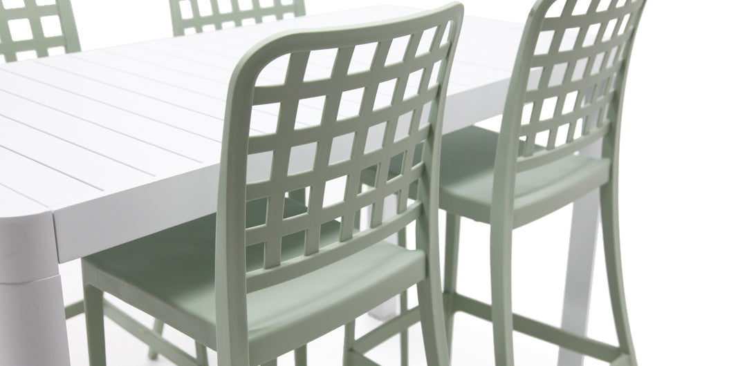 Frankie Armless Remix 5Pc Bar Setting - White/Green