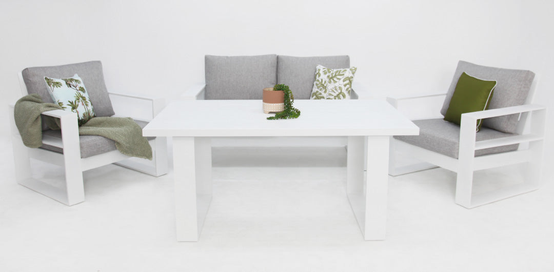 Quaynor 211LD Lounge Setting - White