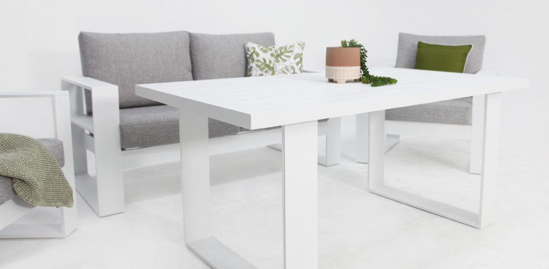 Quaynor 211LD Lounge Setting - White