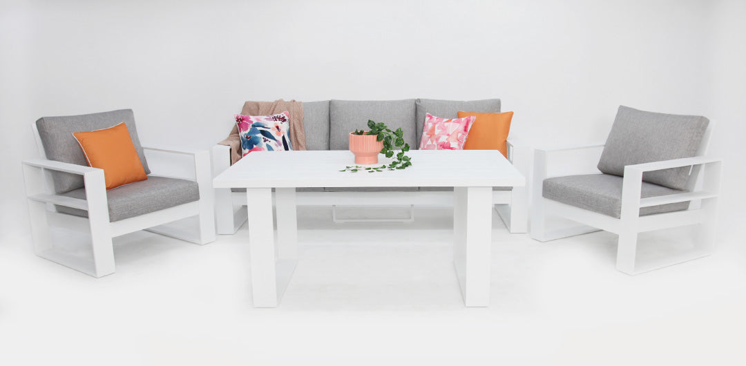 Quaynor 311LD Lounge Setting - White