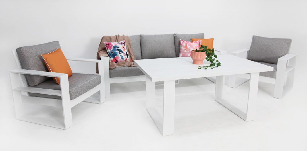 Quaynor 311LD Lounge Setting - White