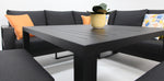 Load image into Gallery viewer, Quaynor Corner Lounge Setting with Footstools - Black
