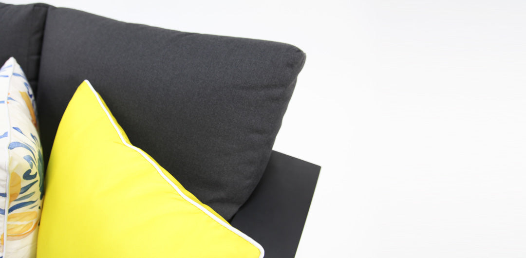 Quaynor Corner Lounge Setting with Footstools - Black