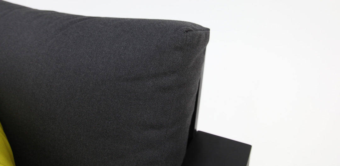 Quaynor Corner Lounge Setting with Footstools - Black