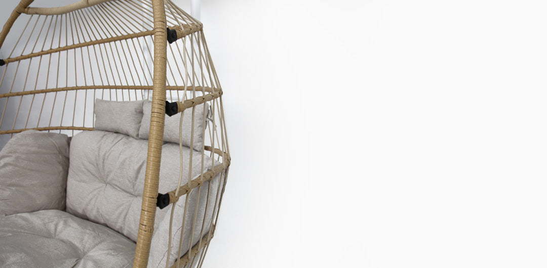 Snug Steel Hanging Chair - Natural