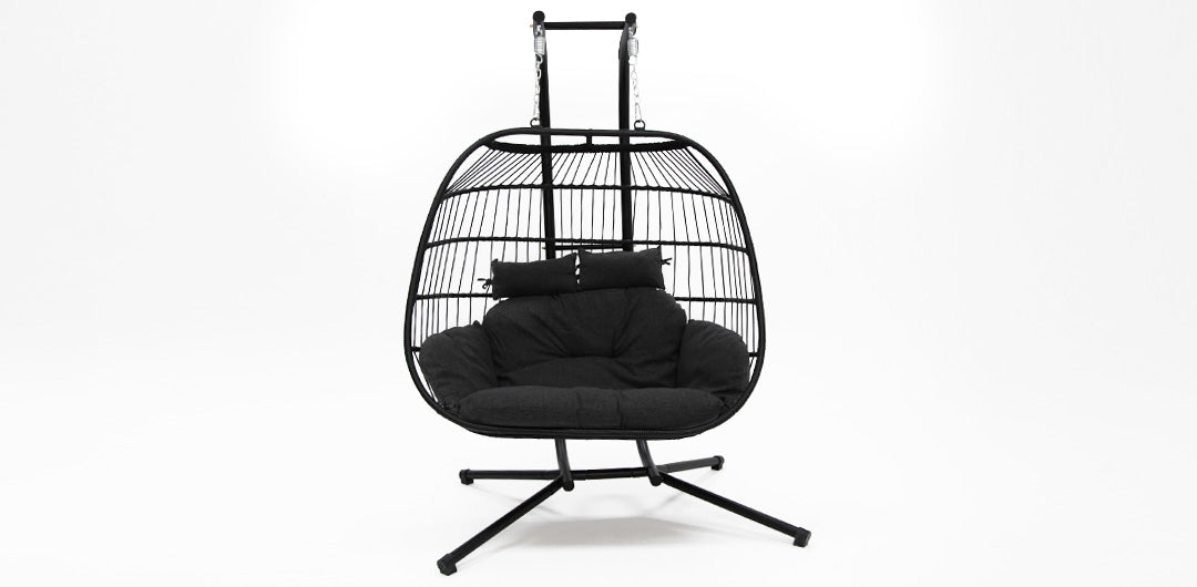 Snug Steel Hanging Chair - Black