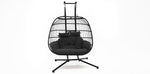 Load image into Gallery viewer, Snug Steel Hanging Chair - Black
