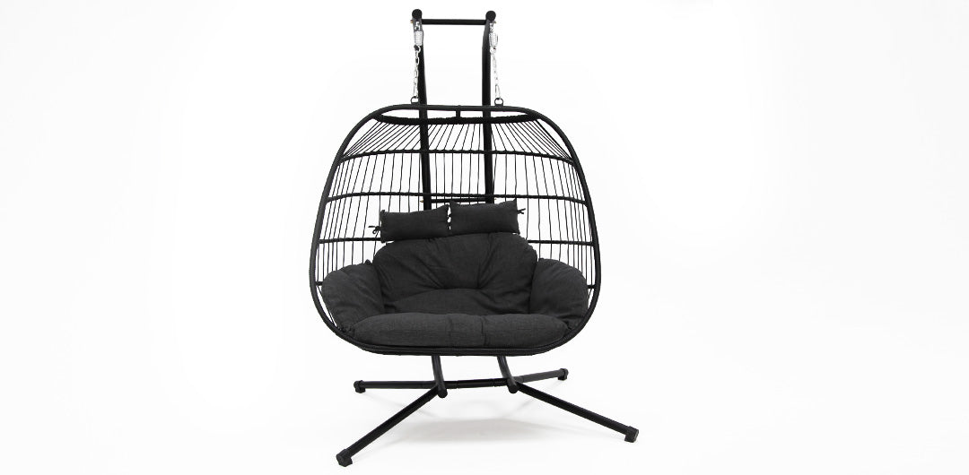 Snug Steel Hanging Chair - Black