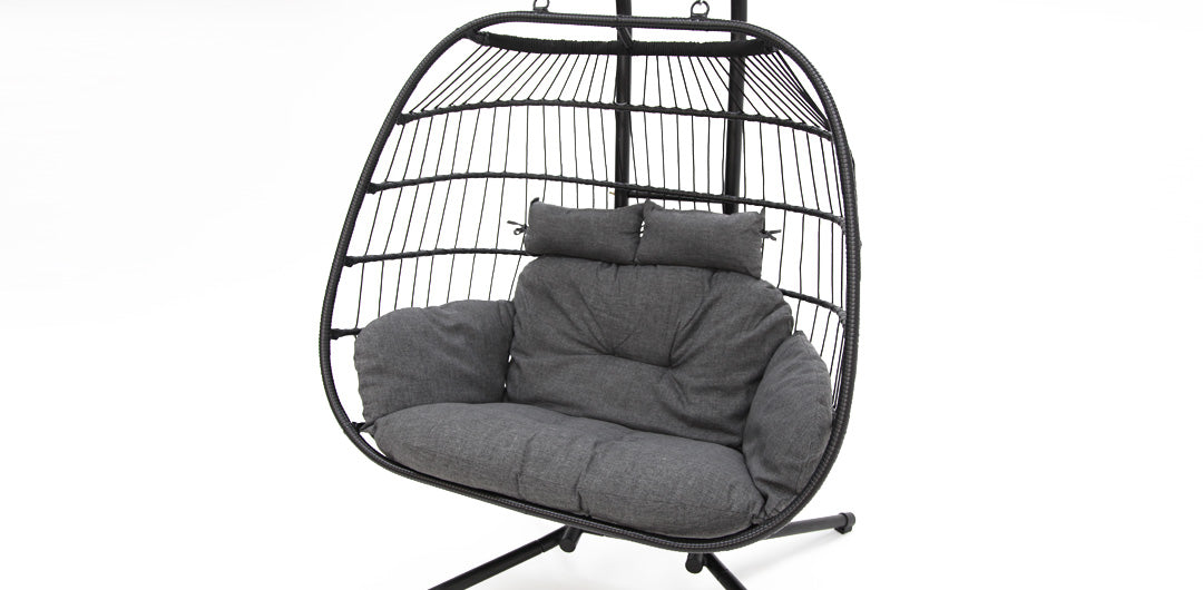 Snug Steel Hanging Chair - Black