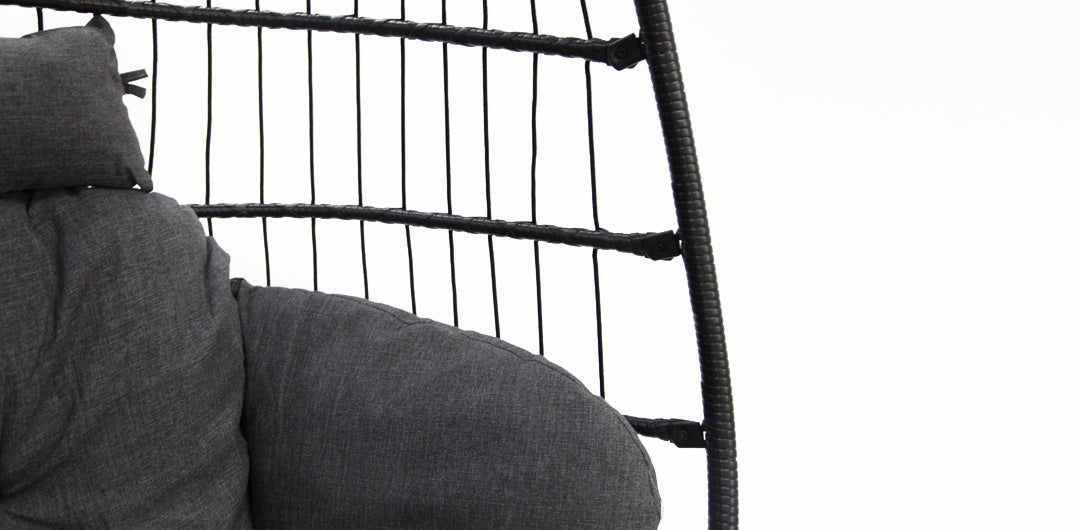 Snug Steel Hanging Chair - Black