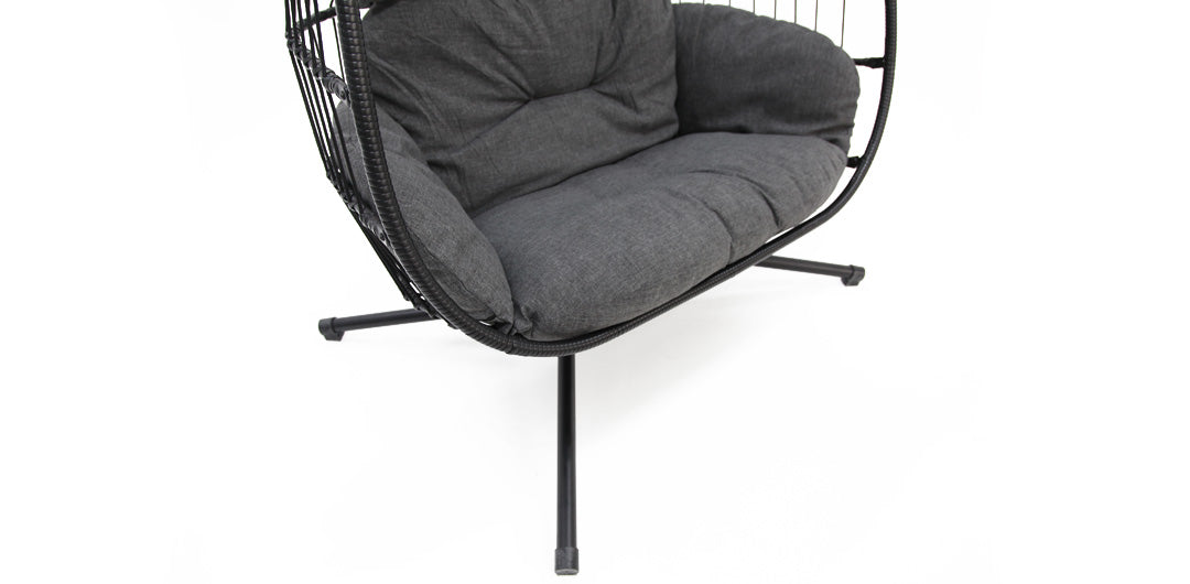 Snug Steel Hanging Chair - Black