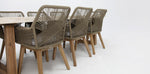 Load image into Gallery viewer, Veltis Albenga 9pc Travertine Dining Setting
