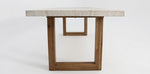 Load image into Gallery viewer, Veltis Albenga 9pc Travertine Dining Setting

