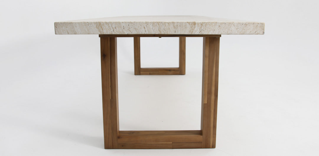 Veltis 250cm Travertine Dining Table