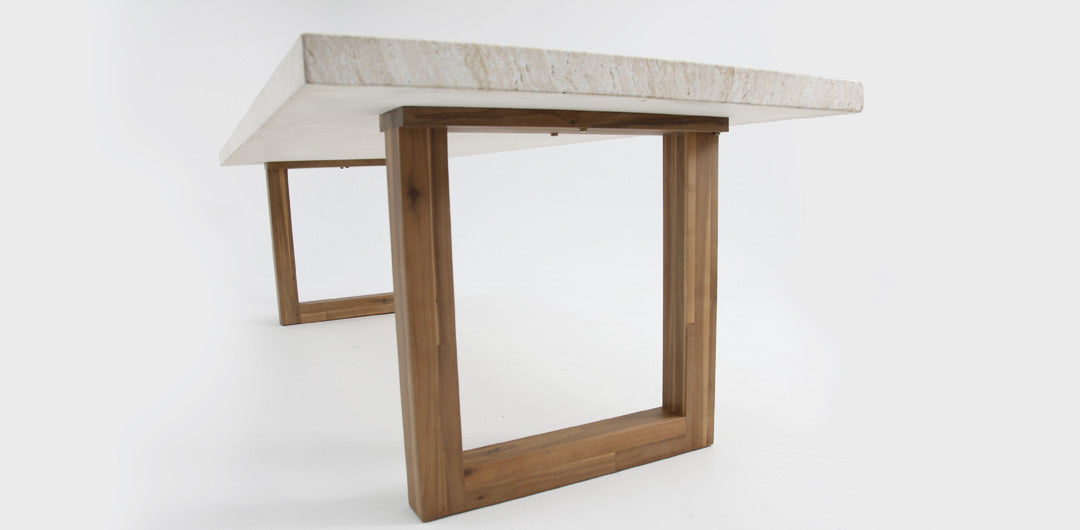 Veltis 250cm Travertine Dining Table
