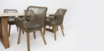 Load image into Gallery viewer, Veltis Albenga 7pc Travertine Dining Setting
