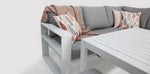Load image into Gallery viewer, Quaynor Corner Lounge Setting with Footstools - White
