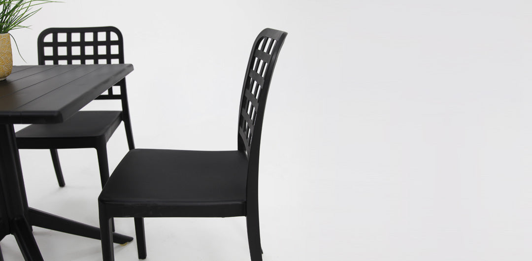 Frankie 5pc Dining Setting - Black