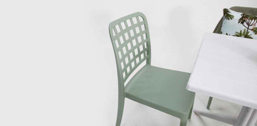 Frankie 5pc Dining Setting - Green/White