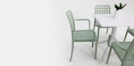 Load image into Gallery viewer, Frankie 5pc Armchair Dining Setting - Green/White

