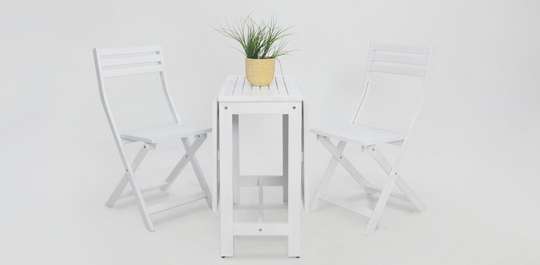 Tea 3pc Setting - White