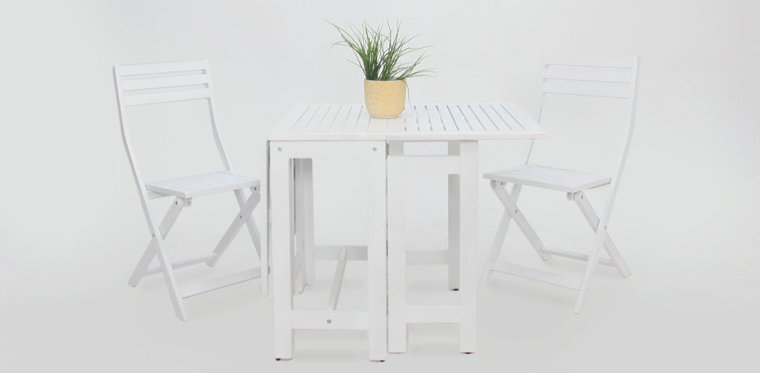 Tea 3pc Setting - White