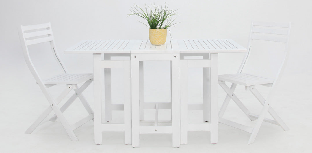 Tea 3pc Setting - White