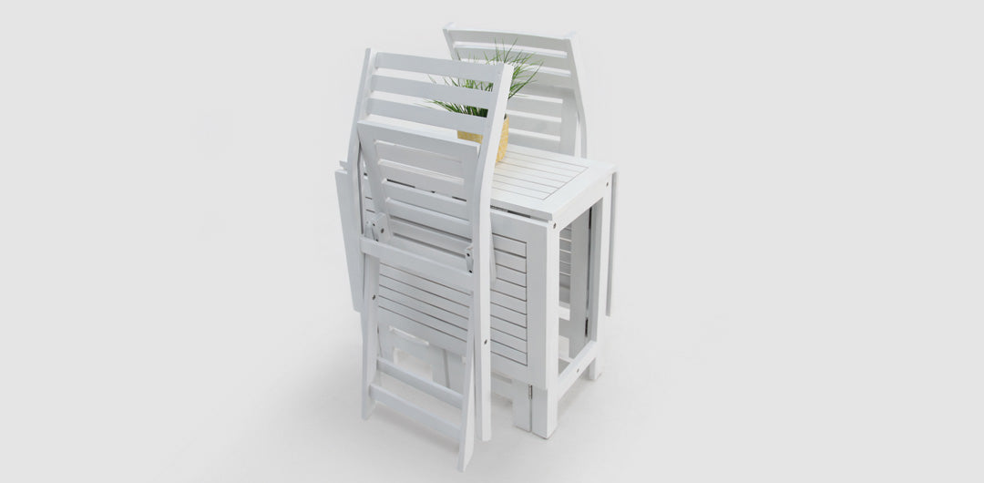 Tea 3pc Setting - White