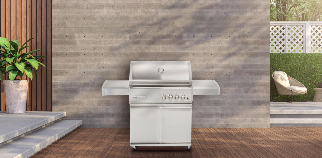 Crossray Infrared 4 Burner BBQ on Trolley