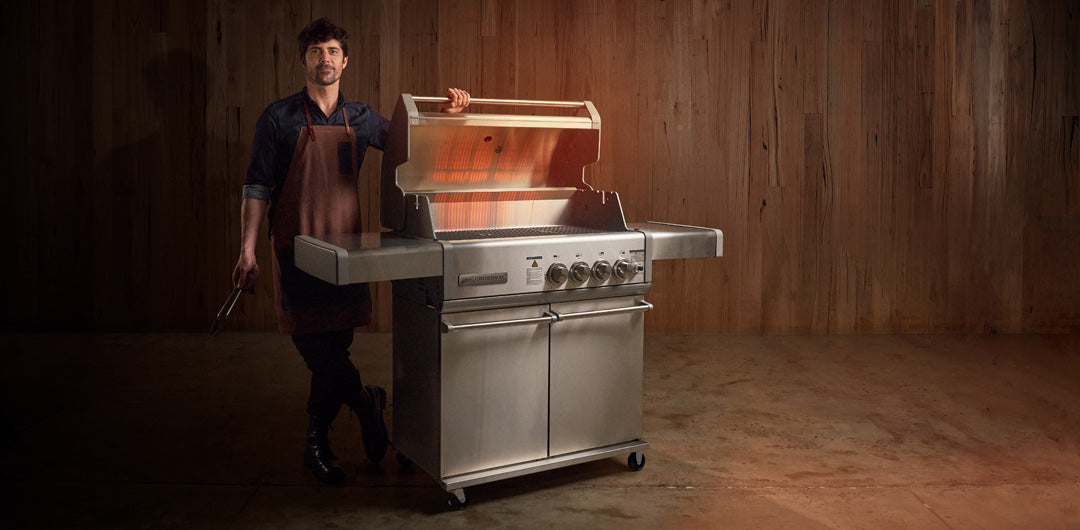 Crossray Infrared 4 Burner BBQ on Trolley