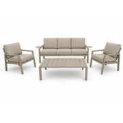 Arlo 4pc Lounge Setting - Cream