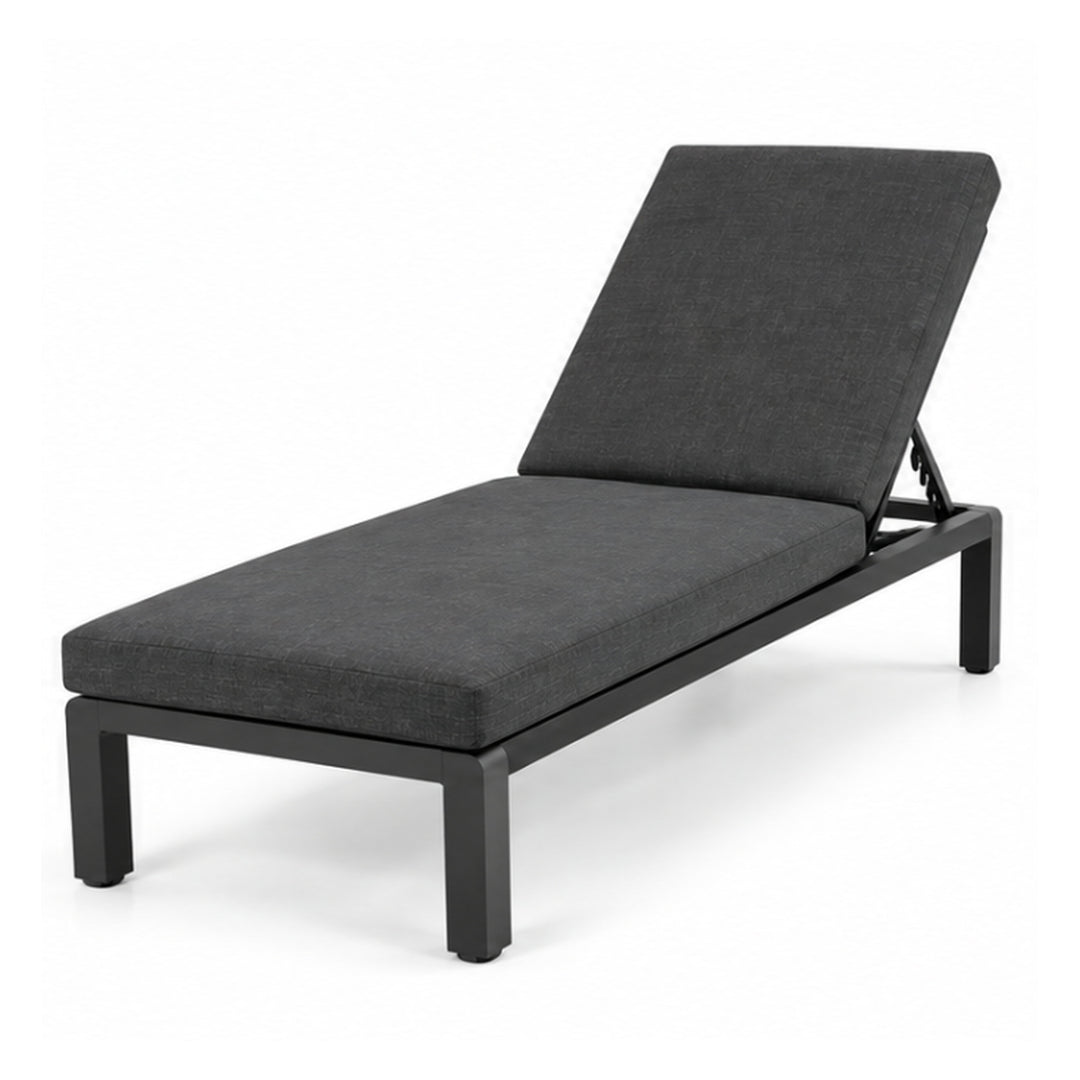 Colorado 2pc Sunlounge Setting - Black