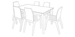 Load image into Gallery viewer, Odie Home Premium 7pc Dining Setting Cover Black

